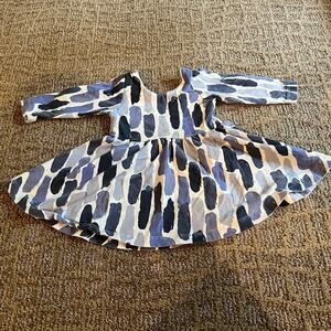 Blue Monica and Andy baby dress with headband